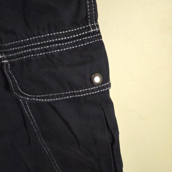 Urban Outfitters BDG Relaxed Skate Jeans Black Snap Cargo Pockets Size 30 - Picture 7 of 11